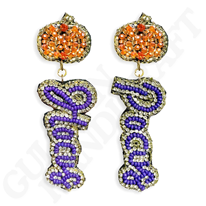 Pendientes de gota de moda llamativos de piña Rosa hechos a mano para niñas, cuentas de semillas de cristal ligeras, accesorios de inspiración tropical - Product Image 3