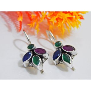 ต่างหูเงินสเตอริงขนาดจิ๋วแสนสวยขนาดจิ๋ว925 Item-E0080-GS ของขวัญเครื่องประดับคริสตัลสำหรับวันครบรอบแต่งงานแบบเรียบง่าย - Product Image 2