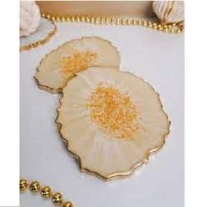 Ensemble de Sculptures de Table en Résine Classique de Grande Taille pour la Décoration de la Maison, Poignées, Sous-verres - Écologique, Peint à la Main, Couleur Personnalisée, MOON CRAFT - Product Image 2