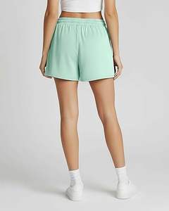 Shorts Deportivos para Mujer, Cintura Elástica, Transpirables, con Botón, Diseño Personalizado, 100% Algodón, Ajuste Ceñido - Product Image 3