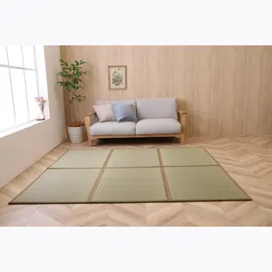 Karpet Tatami Jepang lipat tiga nyaman dan sehat dan matras penggunaan ganda 4-ukuran dan dua warna gaya Japandi