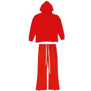 ชุดวอร์มลำลองแบบ unisex สำหรับฤดูหนาว ผ้าฝ้าย 100% ชุดออกกำลังกาย ชุดลำลอง น้ำหนักเบา สองชิ้น - Product Image 6