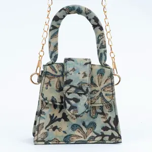 Vintage Blockprinted Chiq Bag Premium luxury Women Mini Bags Made in India Product from Indian Manufacturer and Exporter