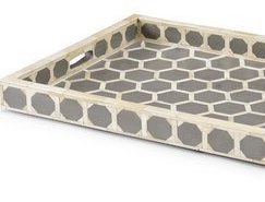 Bandeja Rectangular con incrustaciones de resina Premium para servir bocadillos con estilo, bebidas, desayuno, clásico hecho a mano, diseño duradero Apex Align - Product Image 4