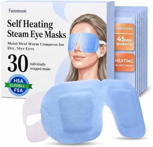 Lot de 30 masques oculaires auto-chauffants à la vapeur pour les yeux secs : Compresse chaude hydratante - Product Image 2