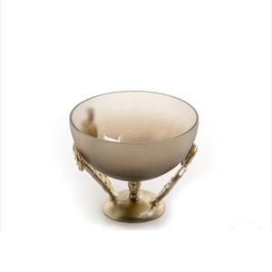 Cuenco de latón para servir comida y fruta de gran capacidad hecho a mano, decoración del hogar, mesa, cuenco de cristal decorativo, cuenco de fruta de tendencia superior - Product Image 6