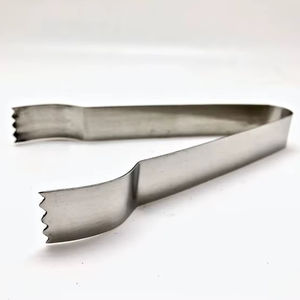 ที่คีบน้ำแข็งสแตนเลสแบบพกพาสำหรับการเดินทางปิกนิกและการรับประทานอาหารกลางแจ้งมีประโยชน์สำหรับการเสิร์ฟน้ำตาลและขนม - Product Image 1