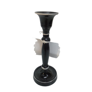 Vente en gros bougeoir en métal cuivre avec vert antique bougeoir pour salon et décoration de mariage fait à la main en vrac - Product Image 4