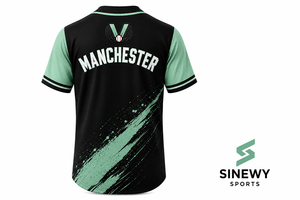 เสื้อเบสบอลชาย SINEWY SPORTS แบบสวม กระดุมหน้า แขนสั้น ผ้าโพลีเอสเตอร์ ระบายเหงื่อได้ดี มีไซส์ใหญ่ - Product Image 2