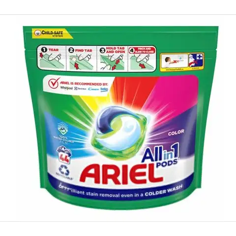 Compre cápsulas Ariel 3 en 1, detergente líquido de lavado para ropa Color 110 lavados