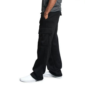 Pantalones de chándal de hombre ligeros informales rectos de último diseño con cintura media elástica en poliéster/algodón para el verano - Product Image 4