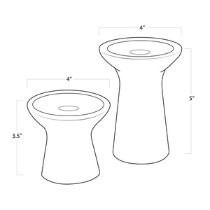 Bougeoirs en pot de bougie en marbre avec accents de pierre Bougeoirs légers de luxe pour la décoration intérieure Bougeoirs de vente chaude - Product Image 3