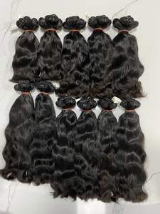 ผมแต่งหนังกำพร้าแบบอินเดียจัดแนวเส้นผมแบบสองชั้นสไตล์ลูกคลื่นลึกทรงหลวมแบบธรรมชาติ - Product Image 3