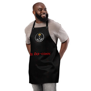 Delantal sin mangas Ike-Conic de lino y algodón para cafeterías, cocinas, pintura y uso en entornos comerciales - Product Image 1