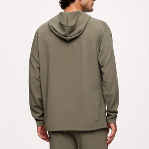 Felpe con Cappuccio da Uomo in <span class=keywords><strong>Cotone</strong></span> di Bambù, Pullover Organico Sostenibile con Cappuccio per Uomo - Product Image 2