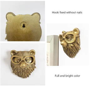 Cabeza de Animal montada en la pared Salida de fábrica Cabeza de Animal fundido de la mejor calidad Escultura de ciervo Figuritas de interior Artículos decorativos para el hogar - Product Image 5