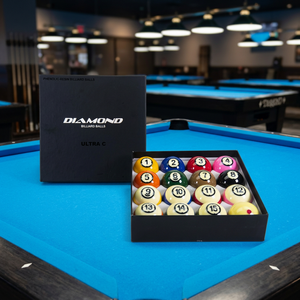 Billes de billard Diamond Pool Ultra-C TV Set 57,15 mm |   Édition Match TV |   16 balles |   Fabriqué en Corée |   Résine phénolique | - Product Image 1