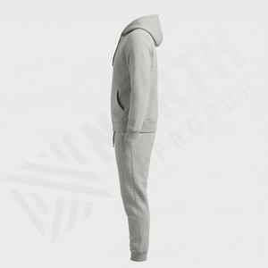 Ensemble de survêtement pour homme à prix avantageux, sweat à capuche zippé à manches longues, ensemble de course respirant en polaire technique, ensemble de survêtement pour homme, ensemble de fitness pour la salle de sport - Product Image 3