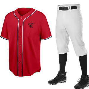 Vêtements de sport à faible MOQ, uniforme de baseball confortable, taille personnalisée, vêtements pour adultes, uniforme de baseball - Product Image 1