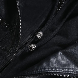 Meilleure arrivée veste en cuir véritable pour femmes mode d'hiver manches longues avec décoration de bouton - Product Image 6