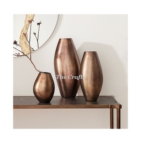 Florero de maceta de color negro de metal, florero de forma redonda de tamaño personalizado para eventos de boda y uso en hoteles - Product Image 5