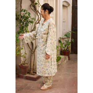 Camisa de Lino con Estampado Floral SL-62009, Transpirable y Elegante, Elemento de Moda - Product Image 1