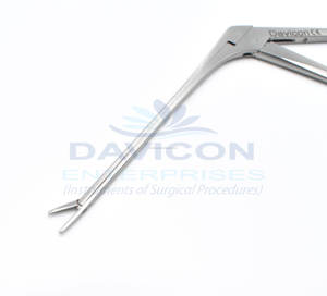 Pinzas de oreja de cocodrilo manuales, mordazas dentadas rectas delicadas/finas, porta agujas de acero inoxidable de 0,5 CM" - Product Image 6