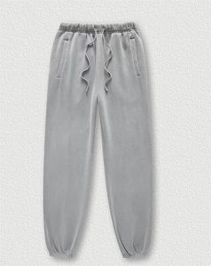 Pantalon décontracté à taille élastique de la meilleure qualité pour hommes séchage rapide coton polyester grande poche léger design plat vente avant - Product Image 5
