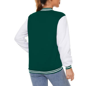 Veste universitaire pour femme avec poche personnalisée sur 2 côtés, prix bas, vêtements décontractés, veste universitaire pour femme multicolores en vente - Product Image 4