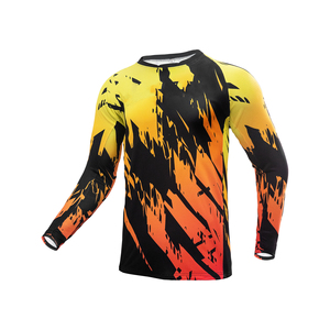 Maillot VTT de course personnalisé conçu à manches longues vêtements de vélo avec impression par sublimation OEM vêtements de sport d'été - Product Image 3