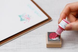 Finesse Quality Premium Class Estampador de madera W65mm H85mm Japón Decoración Suministros de oficina con logotipo personalizado - Product Image 3