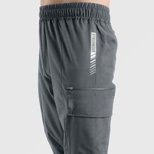 กางเกงจ็อกเกอร์ลำลอง Third Joggers ผ้าฝ้ายผสมสแปนเด็กซ์ 100% เอวสูง สีเทาเข้ม ไซส์ XL ถึง 6XL กันน้ำ สีสันสดใส ทรงตรง เหมาะสำหรับฤดูใบไม้ผลิ - Product Image 5