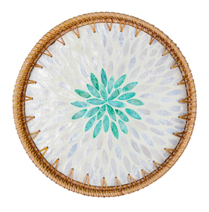 Fancy Rectangle <b>MOP</b> Tray 3 Pieces Set Best Choice Rectangle Tray Mother of Pearl Serving Tray Manufacture Lowest Price - Product Image 4