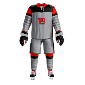 Vente à chaud de vêtements pour hommes uniforme de hockey sur glace avec logo personnalisé uniforme de hockey sur glace pour hommes à bas prix OEM respirant - Product Image 1