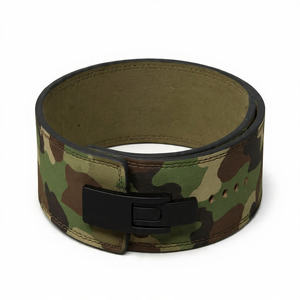 Ceinture de levage de poids camouflage 13 mm pour haltérophilie et entraînement – Soutien dorsal doux, respirant et réglable - Product Image 1