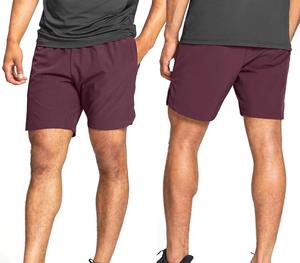 กางเกงขาสั้นลำลองสำหรับผู้ชาย น้ำหนักเบา ระบายอากาศได้ดี แห้งเร็ว ผ้าเนื้อแน่น เอวยางยืด ปิดด้วยเชือกผูก ผลิตจากโพลีเอสเตอร์/คอตตอน - Product Image 4