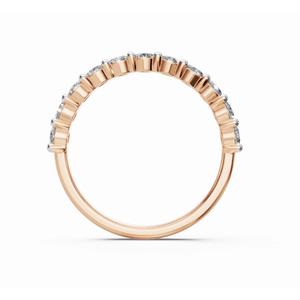 แหวนเพชรโรซี่ส์ โกลว์ ออฟ เกรซ ทรงกลม น้ำหนัก 1.100 กะรัต ทอง 9 กะรัต 14 กะรัต 18 กะรัต เครื่องประดับชั้นดี ขายส่ง OEM ส่งออก - Product Image 4