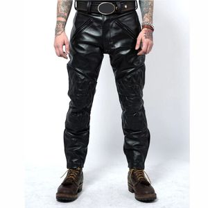 กางเกงขายาวทรงหลวมหนัง PU แบบถอดได้สำหรับผู้ชาย ดีไซน์ซิปถอดออกได้ ปักโลโก้ขนาดใหญ่ตามสั่ง - Product Image 1
