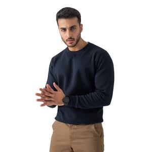 Mens Heavyweight <b>Fleece</b> <b>Sweatshirt</b> Warm Cotton Polyester Pullover Casual Winter Crewneck <b>Sweatshirt</b> for Streetwear Style - Product Image 2
