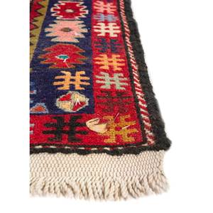 Tapis en laine et soie noué à la main Kiaan Pae-5270, motif médaillon rouge et orange, 9x12, pour la décoration de salon d'adolescents, pour usage domestique - Product Image 4