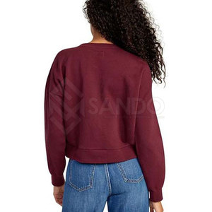 Ropa informal de alta calidad Sudadera corta para mujer Precio razonable Sudadera corta superventas - Product Image 4