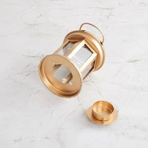 High Quality Glass Candle Jar with Metal <b>Lantern</b> New Design Home Hotel Christmas Decor Best Price-Available <b>Large</b> Small Sizes - Product Image 3