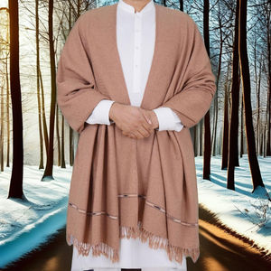 ผ้าคลุมไหล่ขนสัตว์แคชเมียร์สำหรับผู้ชายผ้าพันคอและผ้าคลุมไหล่แบบดั้งเดิมมีหลายสี - Product Image 1