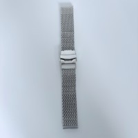 Bracelet de montre en maille d'acier inoxydable 316L durable, 20 mm, haute dureté, fait main, avec boucle déployante solide, pièces de montre de qualité supérieure