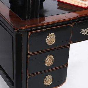 Table console avec armoire de rangement en bois massif au design minimaliste n ° 1363 pour salon, bar et chambre à coucher - Product Image 5