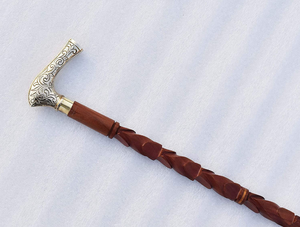 Senderismo de montaña hecho a mano bastón de madera escalada trekking palo de sujeción hombre y mujer ancianos apoyo para cada paso - Product Image 6