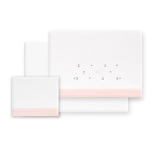 Set di 3 Pezzi di Biancheria da Letto in Flanella Tessuta per Passeggino Modello ESTRELLA-LUNA - Product Image 1