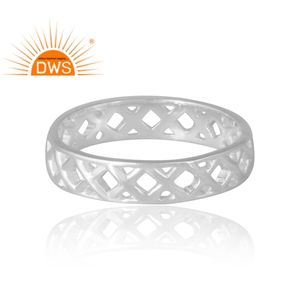 Venta caliente 925 Anillo de banda de plata Joyería personalizada para mujeres Regalo para ella para fiestas, para Fastivales - Product Image 3