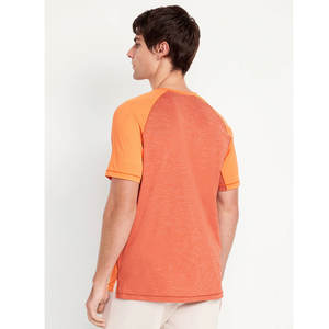 T-shirt ample à manches courtes imprimé blanc, T-shirt en coton pur lourd pour hommes - Product Image 3