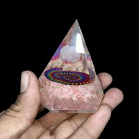 Vente en gros de magnifiques pierres d'orgone rectangulaires en quartz rose faites à la main, sculptées en agate, pour l'énergie des chakras, décoration écologique pour la maison, parfaites